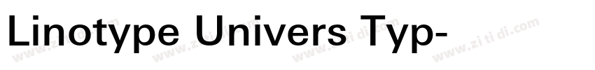 Linotype Univers Typ字体转换